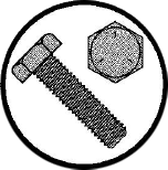 Picture of 6240BHT5 , Grade 5 Hex Tap Bolts