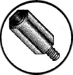 Picture of 370608HMA , 3/8 Hex Male-Female Standoffs