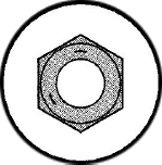 Picture of 126NF5 , Grade 5 Finished Hex Nuts