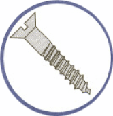 Picture of 0606DSF , Flat Slotted Wood Screws