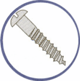 Picture of 1024DSR , Round Slotted Wood Screws