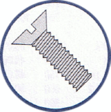 Picture of 1108MSF , Flat 82º Slotted Machine Screws