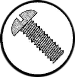 Picture of 0612MSR , Round Slotted Machine Screws