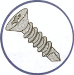 Picture of 1008KPU410 , Flat Phillips Self Drilling Screws