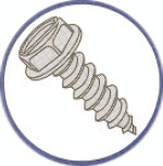 Picture of 0810ABSW , Indented Hex Washer Slotted AB Self Tapping Screws