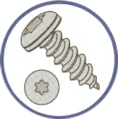 Picture of 1416ABTP , 6 Lobe Pan AB Self Tapping Screws