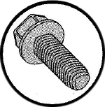 Picture of 1104RW , Indented Hex Washer Unslotted Genuine Taptite® II Thread Rolling Screws